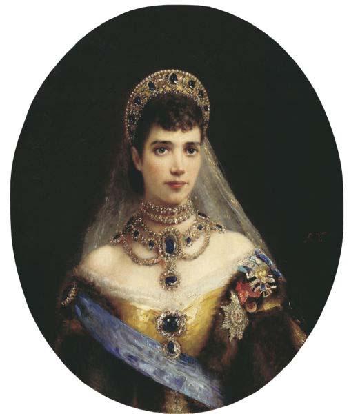 Konstantin Makovsky Portrait of Empress Maria Feodorovna oil painting image